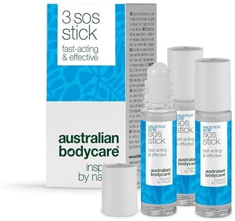 Stick SOS con ácido salicílico para granos, puntos negros, puntos blancos, imperfecciones, rojeces y poros obstruidos – tratamiento rápido para una piel limpia con salicylic acid - 3x9 ml