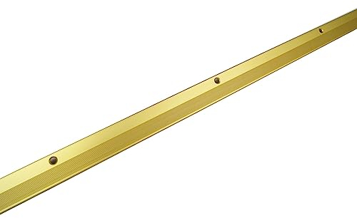 Dalsys Übergangsprofil Abschlussprofil 90cm für 8mm Belagsstärke, zum Einfliesen, aus Aluminium, Gold