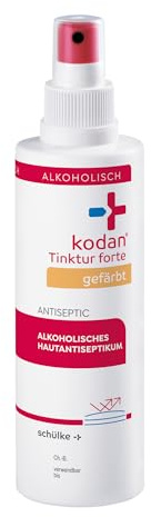 kodan® - Tinktur forte - gefärbt 250 ml - Hautdesinfektion Spray mit 24h Langzeitwirkung - Gefärbtes Hautantiseptikum mit Markierungseffekt vor Injektionen & Blutentnahmen