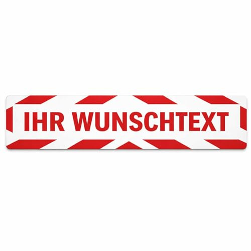 INDIGOS UG - Magnetschilder Auto mit Wunschtext 30x8 cm normal - Rahmen dick verschiedene Größen - Magnetfolie für Auto LKW Truck Baustelle Firma individuell bedruckt personalisiert