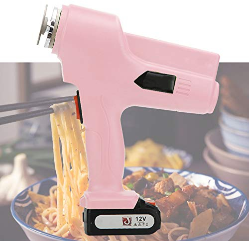 APOE Macchina per la Pasta Fresca Elettrica, Torchio per Pasta Fresca, Pasta Maker Macchina per Noodle Portatile, Facile da Pulire e Utilizzare, 3 Stampi