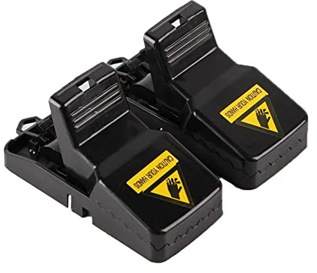 Daoco 2 Uds., Trampa para Ratones Reutilizable P-Lastic S-Mart, Trampa para Ratones De Muerte Rápida para Mascotas De Interior/Exterior, Roedores, Ratones, Hámsteres, Res