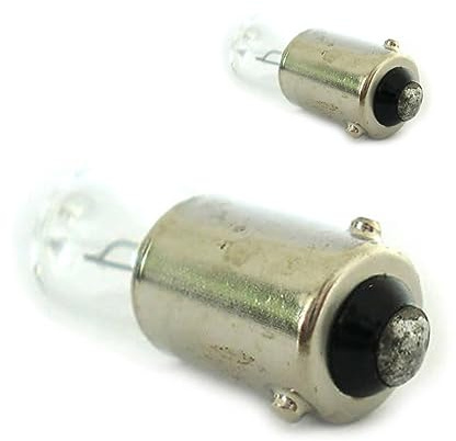 CARALL 2 Stück Halogenlampen 12V für Autos (H6W BAX9s 12V 6W)