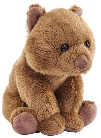 Wild Republic Pocketkins Eco Wombat, Animal en Peluche, 12 cm, Jouet en Peluche, Fabriqué à partir de Matériaux Recyclés, Écologique