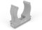 FUX 10 abrazaderas M16-M50, 16 mm-50 mm, soporte para tubos, plástico para tubo de Isor, tubo de barra, cable vacío anreihbar y adecuado para atornillar (M25, 25 mm gris claro)