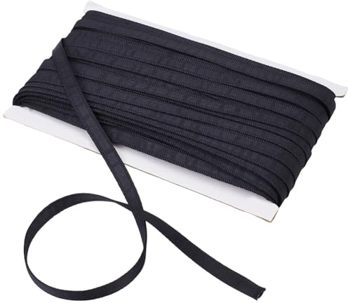 NBEADS 33 iarda di Stecca per Corsetto, 10mm Cover Stecca Poliestere Cucito Accessori per Indumenti Strumento per Steccatura Reggiseno per Corsetti Abiti Da Sposa Abiti Da Sera Lingerie, Nero