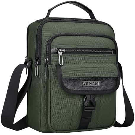WITZMAN Umhängetasche Herren 7L Leichte Crossbody Tasche | Mehrere Fächer, Verstellbarer Schultergurt und Kompakte Organisation, Ideal für Reisen, Arbeit und Alltag, B699