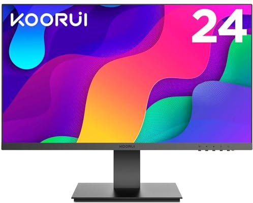 KOORUI G2421V 24 Inch Gaming Monitor,180Hz, Fast IPS, QHD 1440P, 1ms, Adaptive Sync, VESA Mountable, HDMI/DP, Low Blue Light, 99% SRGB