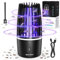 Lampara Antimosquitos, UV Mata Mosquitos Electrico 2 en 1 Anti Mosquitos Lámpara de Insectos, USB Matamosquitos Repelente Mosquitos Ilumina y Mata Moscas Lampara Antimosquitos para Interior Exterior