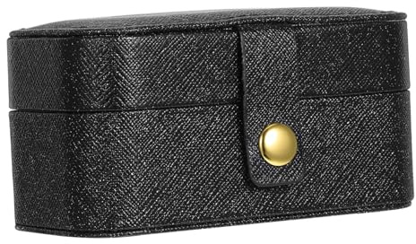 BUGUUYO Joyero Compacto y Confiable Material de Pu y Terciopelo Diseño Compartimentado Portátil de Viaje para Mujer para Uso al Aire Libre