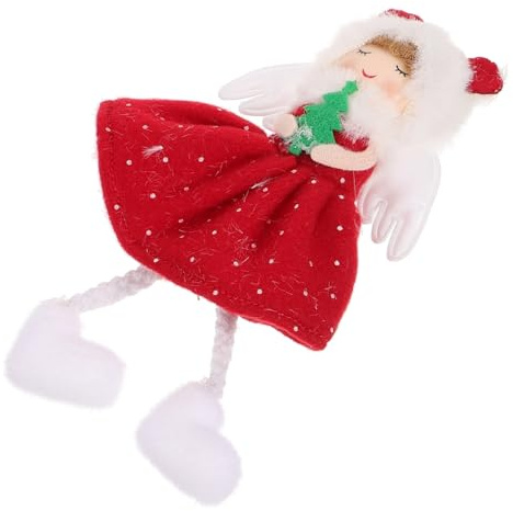 QUMIIRITY Weihnachtsengel Dekoration Hängende Puppe aus Weichem Material für Weihnachten Süßes Ornament für Weihnachtsbaum und Festliche Arrangements