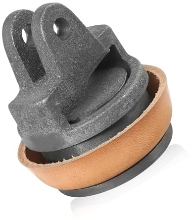 Práctico juego de repuesto de pistón de hierro fundido para bombas de mano de jardín, incluye anillos de sellado de cuero adicionales, adecuado tipo 75, kit de émbolo fácil de instalar para