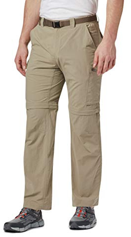 Columbia Mens Silver Ridge Convertible Pant, Tusk, 32 x 34