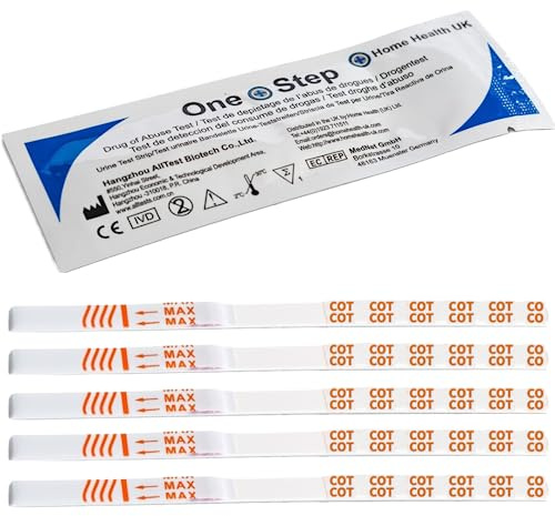 5 x Cotinine Drug Testing Kits Nicotine Urine Test Strips One Step (5 Tests)