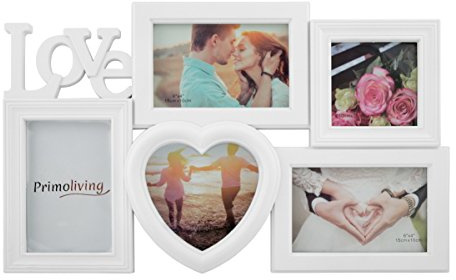 PrimoLiving Bildergalerie LOVE für 5 Fotos weiß P-221