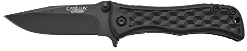 Camillus Klappmesser Erupt Reverb Shatter, Carbonitride Titanium AUS-8 Stahlklinge, GFN Griff, schwarz