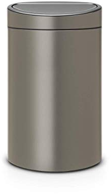 Brabantia Recycling Touch Bin, Beige, 2 inner Buckets (10L + 23L)