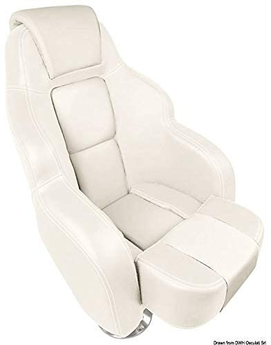 Osculati Anatomischer Sitz m.Flip UP HS56, weiß