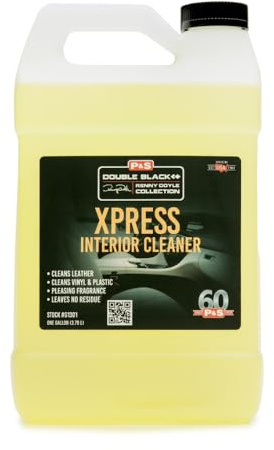 P&S Professional Detail Products – Xpress Interior Cleaner – Perfect for Safely Removing Traffic Marks, Dirt, Grease, and Oil; Works on Leather, Vinyl and Plastic; Fresh Scent (1 galón)