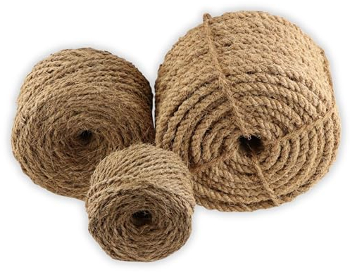ProFlora® Kokosseil Baumbinder - Vielseitig einsetzbarer Kokosstrick ideal geeignet als Baumbindeband, Pflanzenband und zum Basteln (100m, ⌀ 10mm)