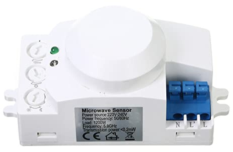 WANGCL 5,8 GHz HF-System LED Mikrowelle 360 Grad Bewegungsmelder Lichtschalter KKRper Bewegungsmelder