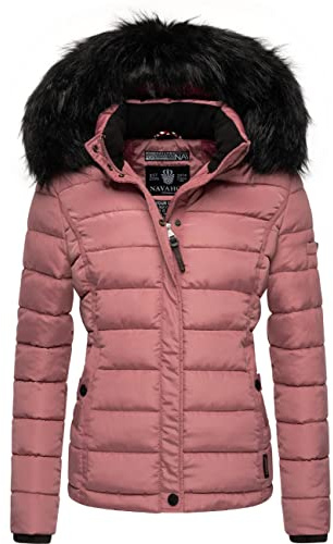 Navahoo Damen Winterjacke Miamor Dark Rose Gr. S