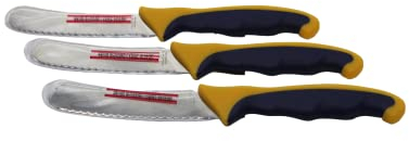 MAPE Premium Buttermesser Pro 3er Set Küchenmesser Brotmesser Schmiermesser Frühstücksmesser