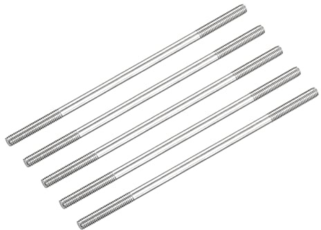 METALLIXITY 5Stk Beidseitige Stiftschraube M6 110mm 304 Edelstahl Stabschraube für Haushalt
