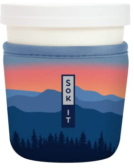 Sok It IceCreamSok Insulated Neoprene Cover (Blue Ridge, Tapered Ice Cream Pints)