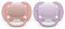 Philips Avent Ultra Soft Soother - 2 x Soft and Flexible Baby Soothers for Babies Aged 0-6 Months, BPA-Free with Steriliser Carry Case (Model SCF091/31)
