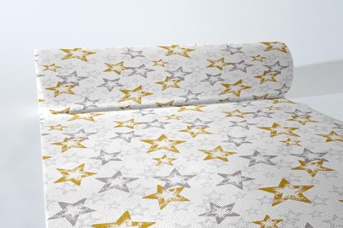 Mank Airlaid Tischläufer 40 cm x 24 m Tischdecken-Rolle stoffähnlich praktische Einmal-Tischdecke für Weihnachten 1 Stück Allison