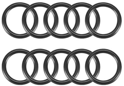 TA-VIGOR 10Pcs Nitrile Rubber O-Rings, 25mm OD 19mm ID 3mm Width Rubber Washers Spacer O-Rings Gasket kit, Metric Sealing Gasket for Hose, Faucet, Automotive, Plumbing