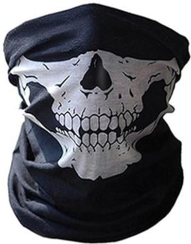 Sturmhaube, Gesichtsschutz, taktische Maske, weiß, 3D-Schädel, Sport, Hals, warm, Vollgesichtsmaske, winddicht, Motorrad-Mundschutz, Ski, Outdoor-Sport