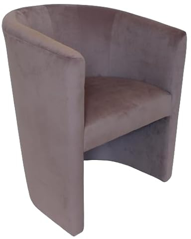 MartHome Cocktailsessel Club Tom Velour - Sessel für Wohnzimmer, Büro, Hotel - Sitzmöbel, Hotelmöbel Gepolsterter Stuhl Clubsessel Stuhl Loungesessel Cocktailsessel (Rosa)