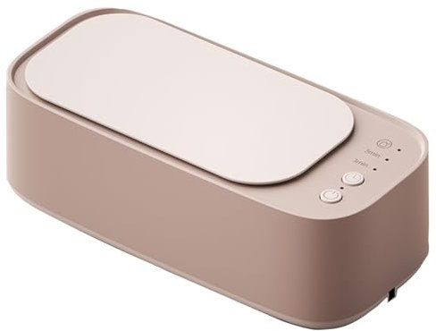 400ML Jewellery Cleaner,Home Sonic Jewelery Cleaner,with Multiple Cleaning Modes,for Necklace Jewelry Ring Glasses Watch Denture (Pink)