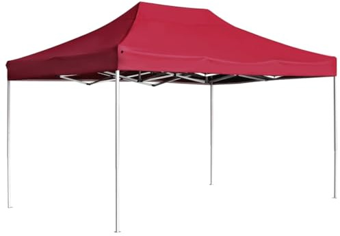 Lawn & Garden Tente pliante professionnelle en aluminium 4,5 x 3 m Bordeaux