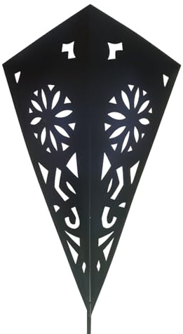Orientalische Wandlampe Nuria handgemacht aus Metall in Schwarz 36 cm