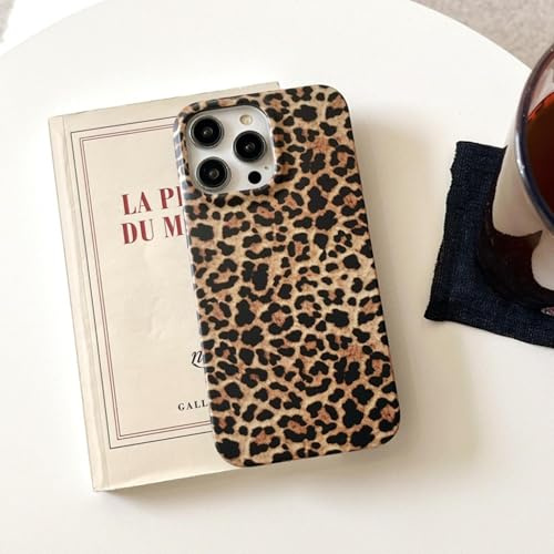 Altartar Handyhülle für iPhone 12/12 Pro Hülle 6.1,Leopard Schutzhülle für Mädchen Ultradünn Silikon Case Brown Leoparden Muster Aesthetic Weiche TPU Slim Bumper Cover für iPhone 12/12 Pro Frauen
