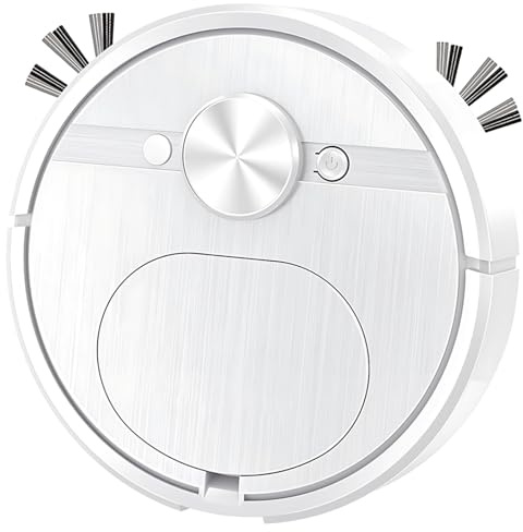 yeeplant Robot aspirador de barrido y trapeador, limpiador 3 en 1 con diseño delgado para suelos duros, recargable por USB, succión de 1000-1499 Pa