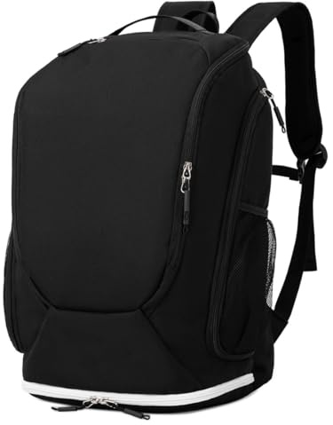 Vmokki Tennis Rucksack mit Schlägerfach, Schuhfach, Nassfach Tennistasche Sportrucksack für Tennis Badminton Fußball Rucksäcke Damen Herren Teenager Groß Wasserdicht