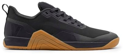 Velites - Chaussures d'entraînement Hybrid 1.0 Officielles Crossfit® Games - 3 mm Drop Foulée respectueuse, Légères pour WODs, Renforcées pour : Sauts, Corde et Glissements muraux, Noir, gomme, 44 EU
