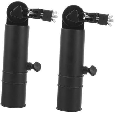ERINGOGO 2pcs Adjustable Golf Cart Bag Holder Umbrella Stand Clamp for Secure Golf Umbrella Mounting Plastic Construction Wind-resistant Support