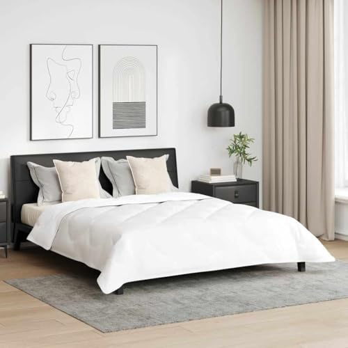 Frdhee Trapunta trapuntata, coperta estiva con cuscino, 3 pezzi, in microfibra bianca e piume, adatto a tutti, per ogni camera da letto, versatile