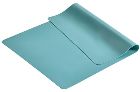 KitchenRaku Silicone Mat for Resin Casting 40x30 cm, Non Stick Silicone Sheet for Crafts, Heat Resistant Craft Mat Placemat for Table Worktops