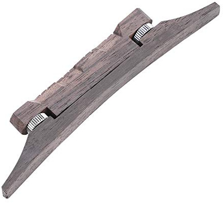 Generic Adjustable Rosewood Mandolin Bridge Durable String Height Accessory for Mandolin Players 11.5x2x0.8cm