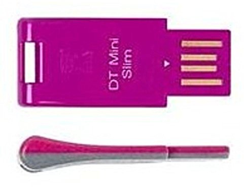 Kingston DTMSN/4GB DataTraveler Mini Slim 4 GB USB 2.0 Flash Drive, Pink