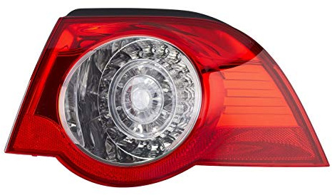 HELLA 2VA 009 246-101 Rückleuchte - LED - glasklar/rot - äusserer Teil | Kompatibel mit: VW EOS