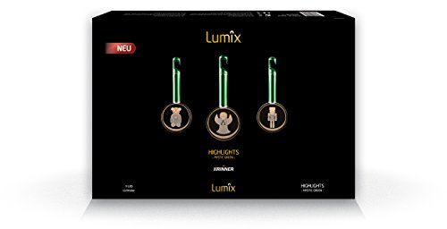 Krinner Lumix Highlights kabellose LED-Acrylglastaler, mystic grün 76010