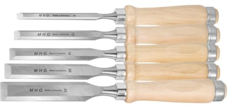 MHG Stechbeitel-Satz mit Holzheft, Anzahl Beitel: 5