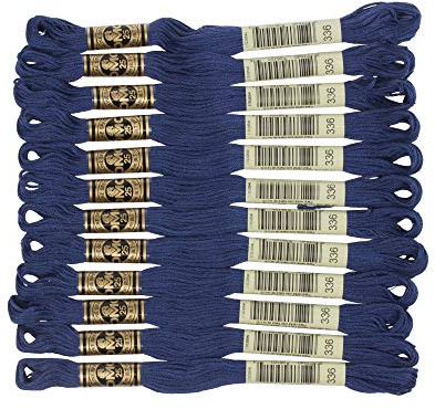DMC 6-Strand Embroidery Cotton Floss, Navy Blue